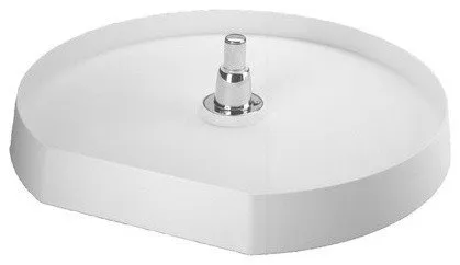 22" Polymer D-Shape Lazy Susan Shelf Only White Rev-A-Shelf 6271-22-11-52