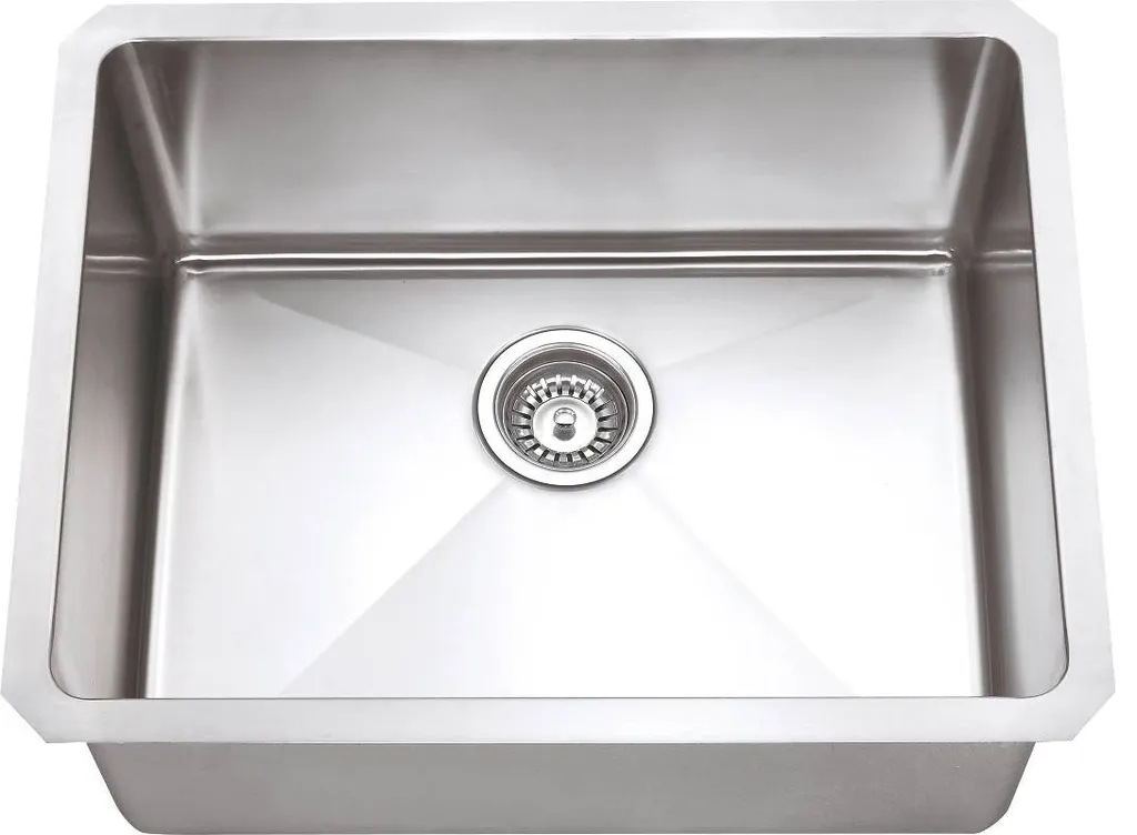 23" Stainless Steel (16 Gauge) Fabricated Kitchen Sink