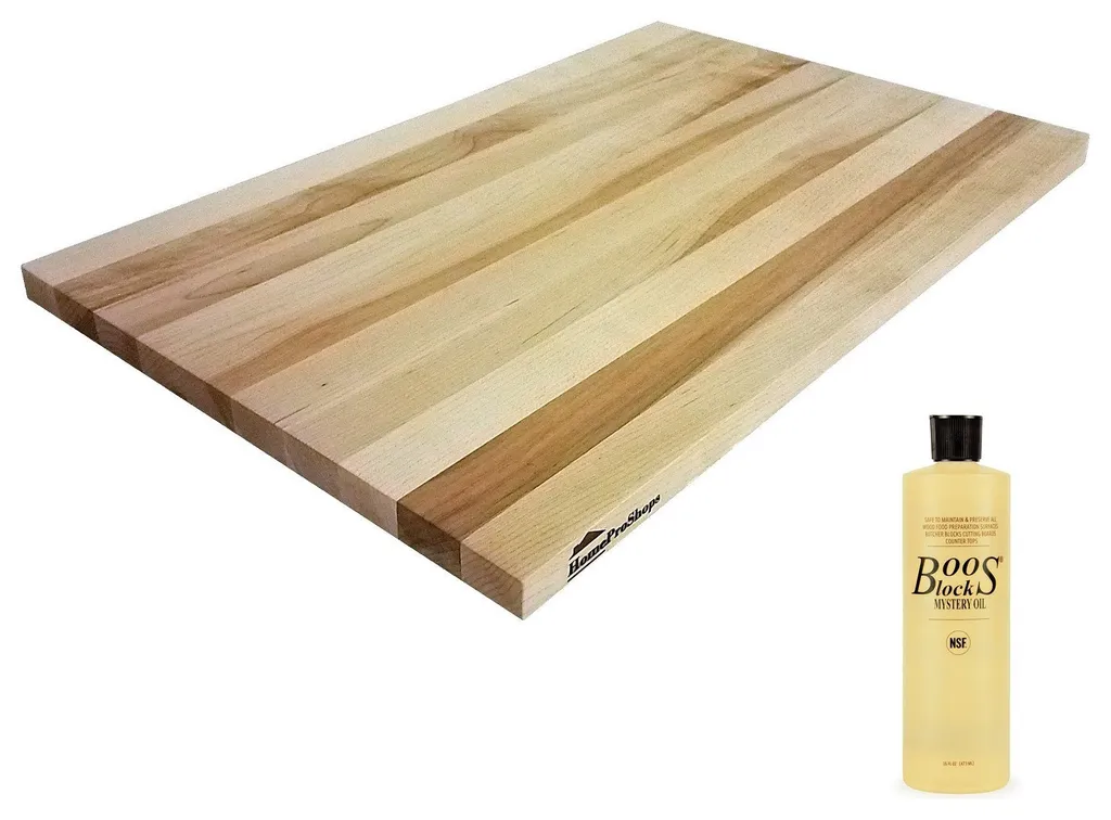 3/4"x12"x19" Maple Wood Shelf Platform With John Boos Mystery Oil