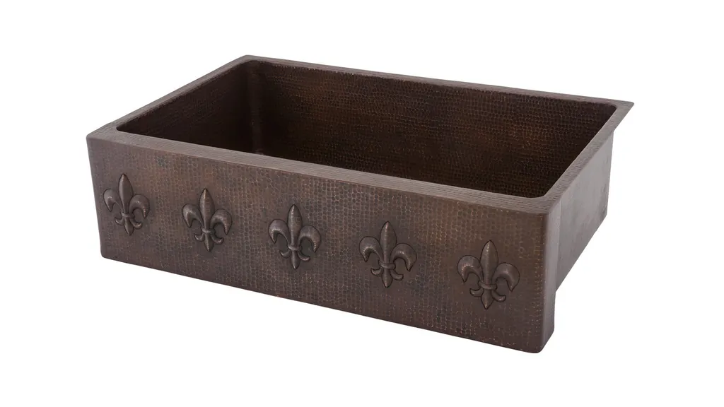33" Copper Single Kitchen Sink
