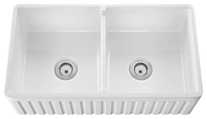 416 Fireclay Double Bowl Sink