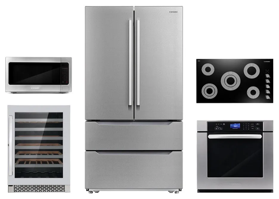 5 piece 36 cooktop 36 range hood 30 wall oven 24 4 microwave refrigerator cf0a2d47