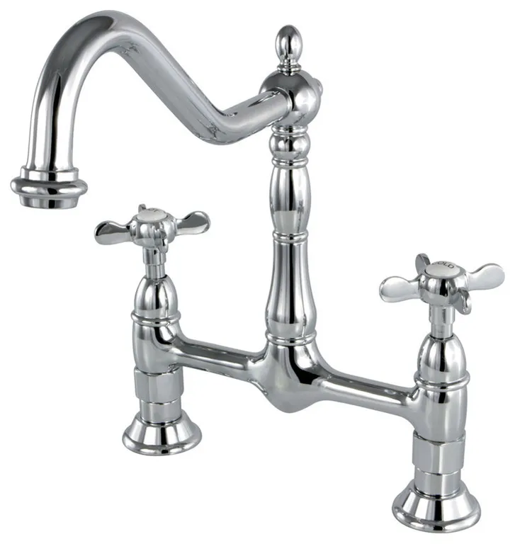 8" Centerset Kitchen Faucet Less Sprayer, CP