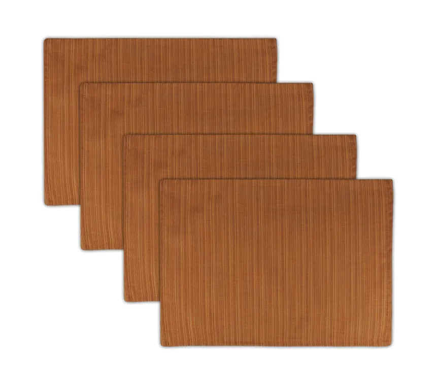 Austin Horn Classics Sunbrella Dupione Nectarine Reversible Placemat, set of 4