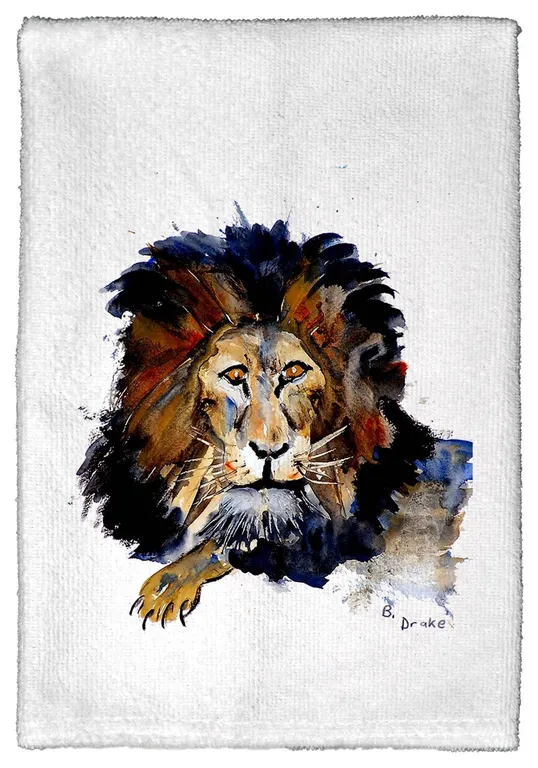 Betsy Drake Lion Kitchen Towel