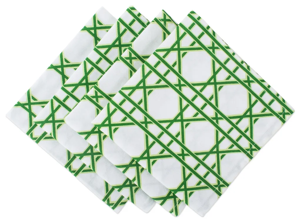 Cane Print Napkin Set of 4