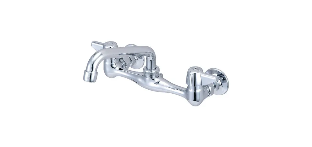 central brass 0047 ua 1 5 gpm wall mounted kitchen faucet polished chrome 2d382455