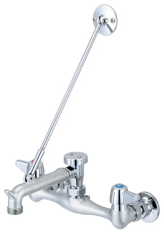 Central Brass 0054-URC-Q Double Handle Wall Mounted Service Sink - Rough Chrome