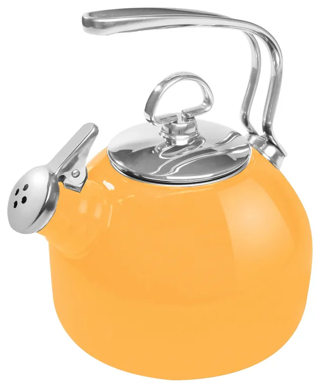 Chantal Classic Marigold Yellow Enamel-on-Steel 1.8 Quart Tea Kettle