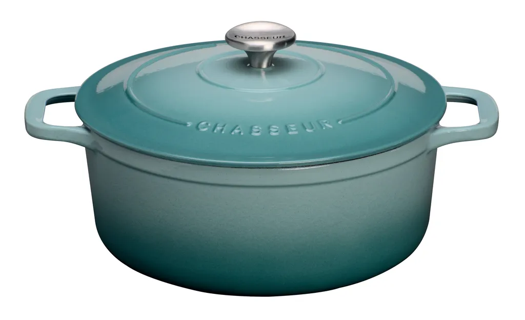 Chasseur French Enameled Cast Iron Round Dutch Oven, 2.6-quart, Celestial Grey
