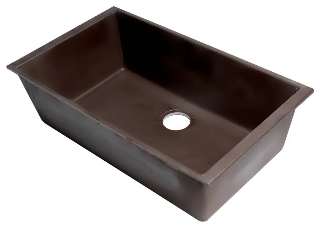 Chocolate 33" Single Bowl Undermount Granite Composite Kitchen Sink