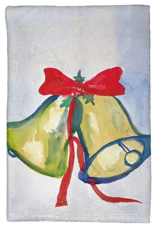 Christmas Bells Kitchen Towel - Two Sets of Two (4 Total)