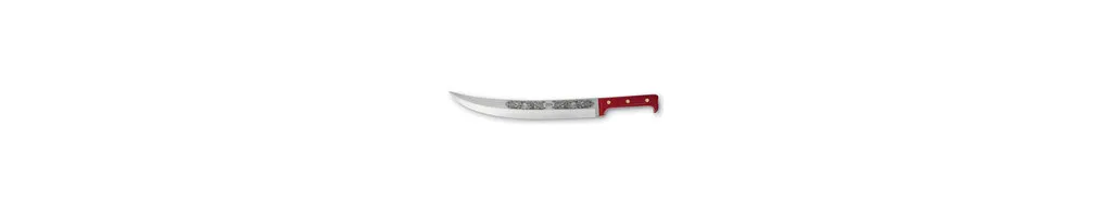 Coltellerie Berti Champagne Saber, Red Lucite Handle