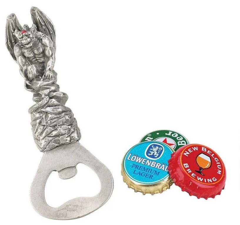 Decorative Gargoyle Pewter Gothic Bottle Opener