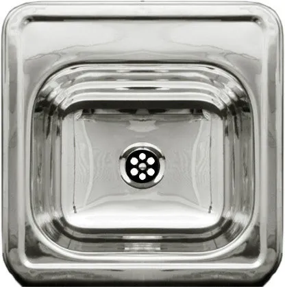 Decorative Square Drop-in Entertainment/Prep Sink With a Smooth Surface