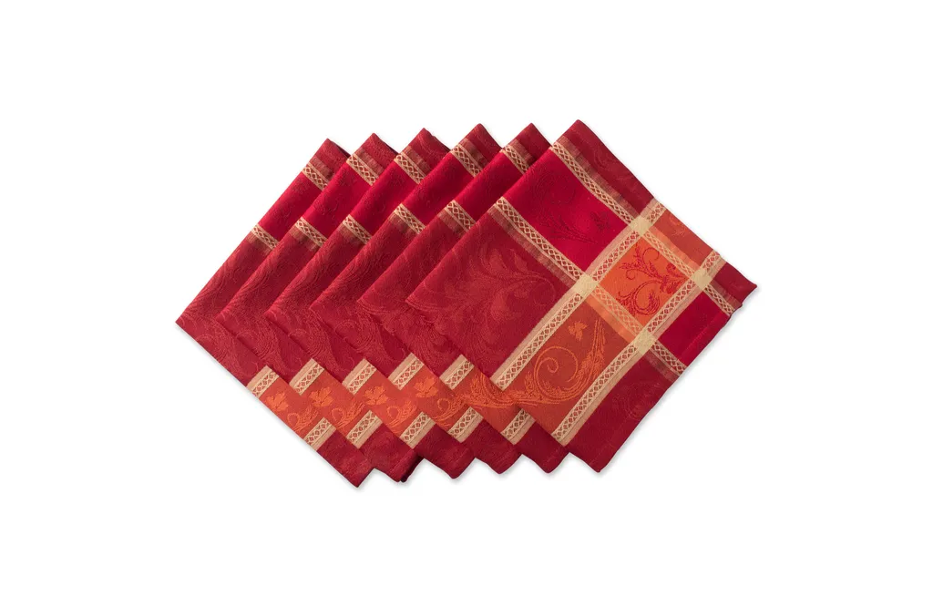 DII Harvest Wheat Jacquard Napkin, Set of 6