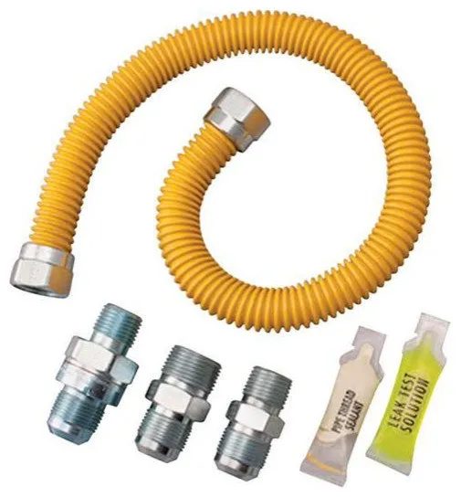 Dormont 4826798 Stainless Steel Gas Appliance Connector Kit, 0.5x60x0.5
