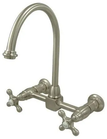 Elements Of Design ES1298AX Orleans Double-Handle Wall-Mount - Satin Nicekl