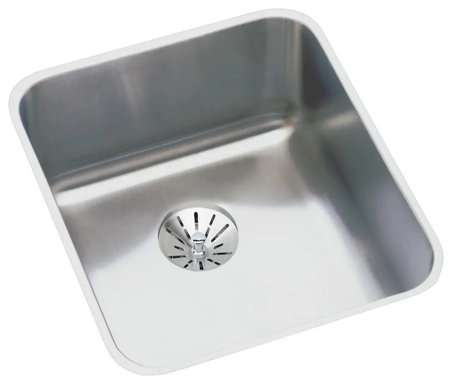 Elkay Lustertone Classic Stainless Steel ADA Sink, Perfect Drain