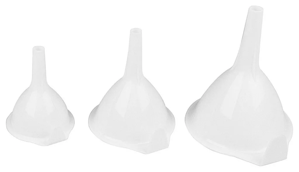 Fox Run 5299 Plastic Funnel Set, 4 Oz., White