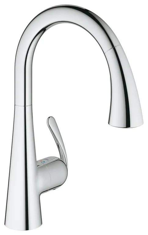 Grohe Ladylux Single-Handle Kitchen Faucet, Starlight Chrome