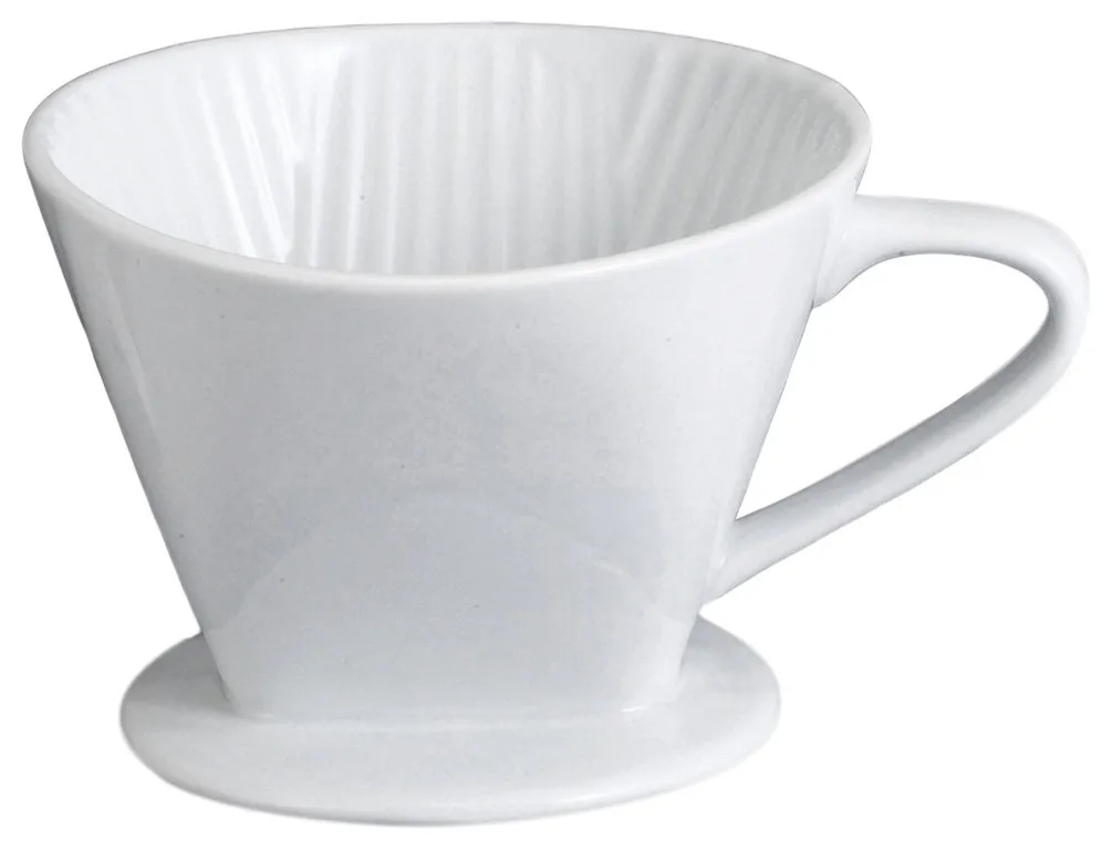 HIC No. 4 White Porcelain Coffee Filter Cone