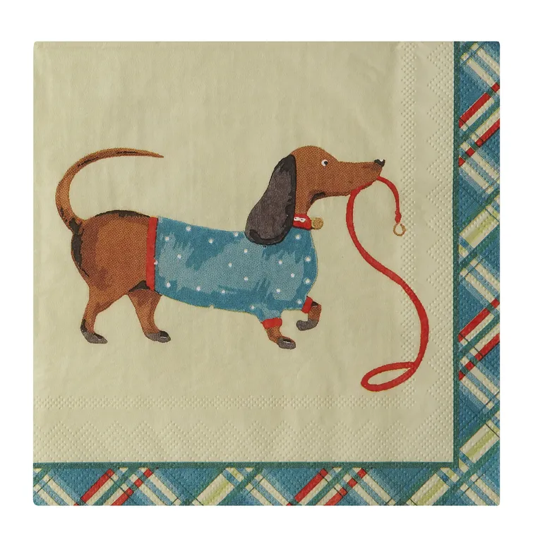 Hound Dog Paper Napkins, Set of 20