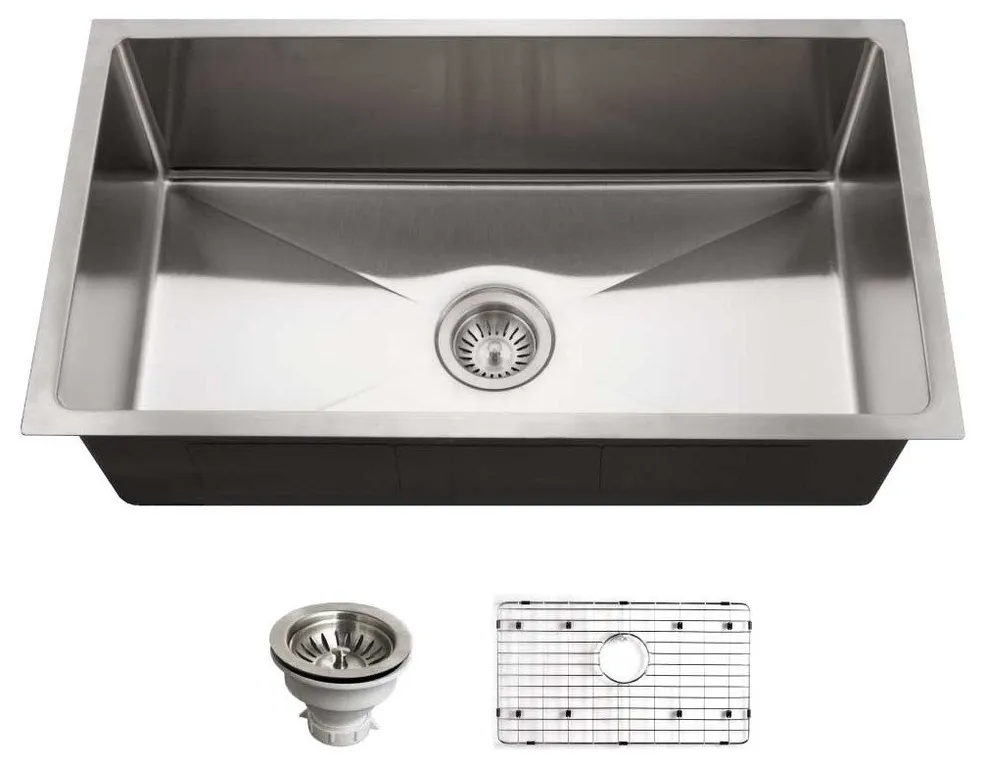 houzer nog 4150 nouvelle 31 undermount single basin stainless stainless aa413243