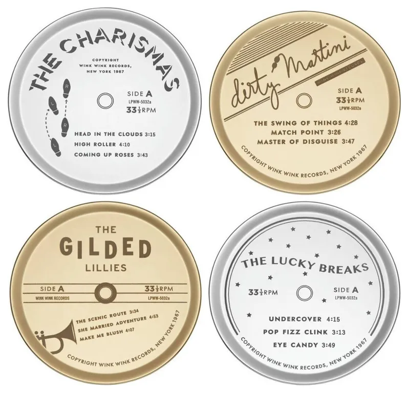 kate spade new york Two of a Kind 4-Piece Coaster Set