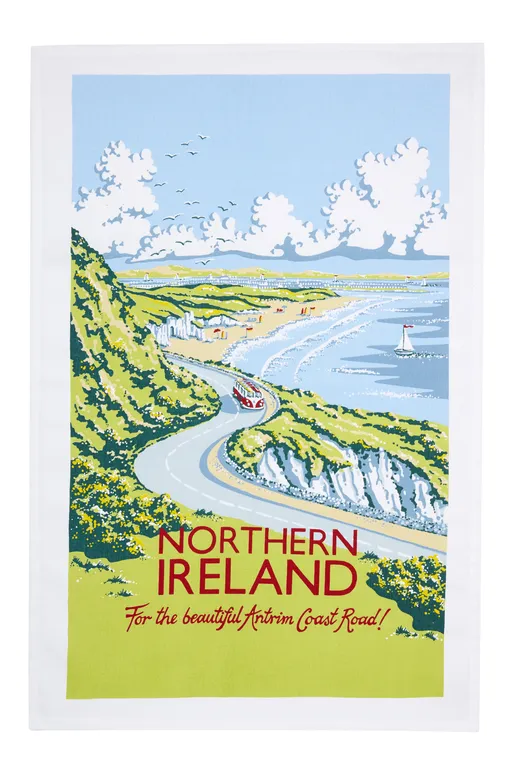Kelly Hall Northern Ireland Cotton Tea Towel