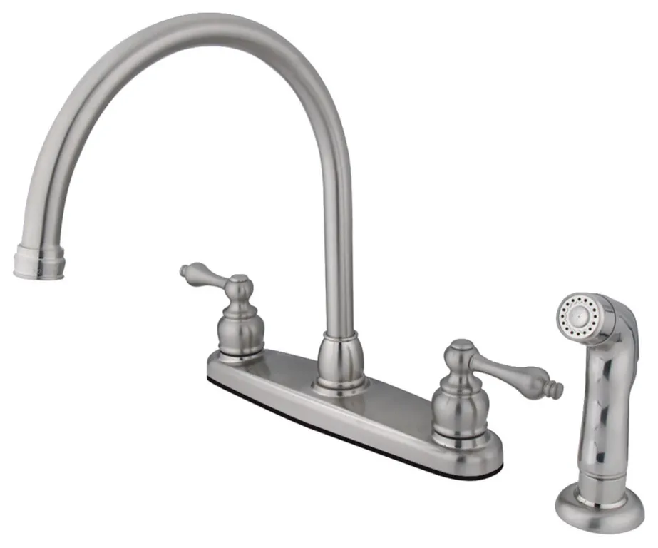 Kingston Brass KB72.ALSP Vintage 1.8 GPM Standard Kitchen Faucet - Brushed