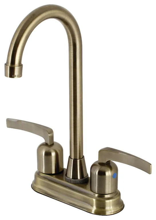 Kingston Brass KB849.EFL Centurion 1.8 GPM Standard Bar Faucet - Antique Brass