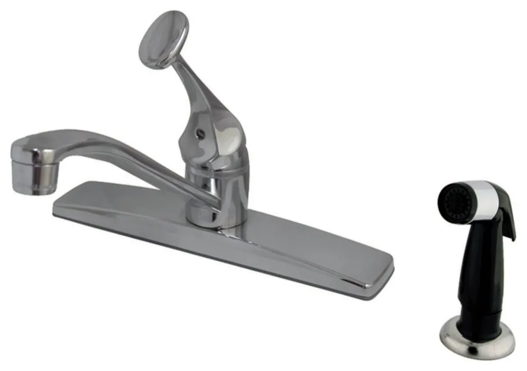 Kingston Brass Single-Handle Centerset Kitchen Faucet, Polished Chrome