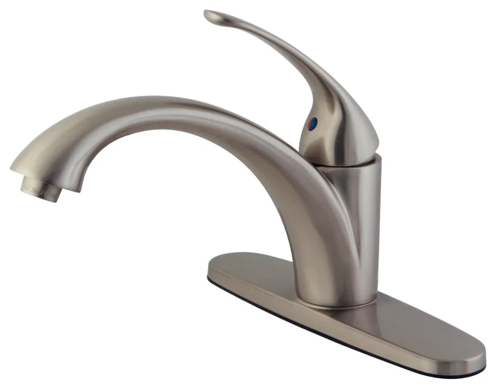 Kingston Brass Single-Handle Kitchen Faucet, Brushed Nickel