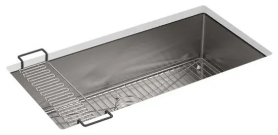Kohler Strive 35" X 18-5/16" X 9-5/16" 1 Bowl Kitchen Sink w/ Sink Rack