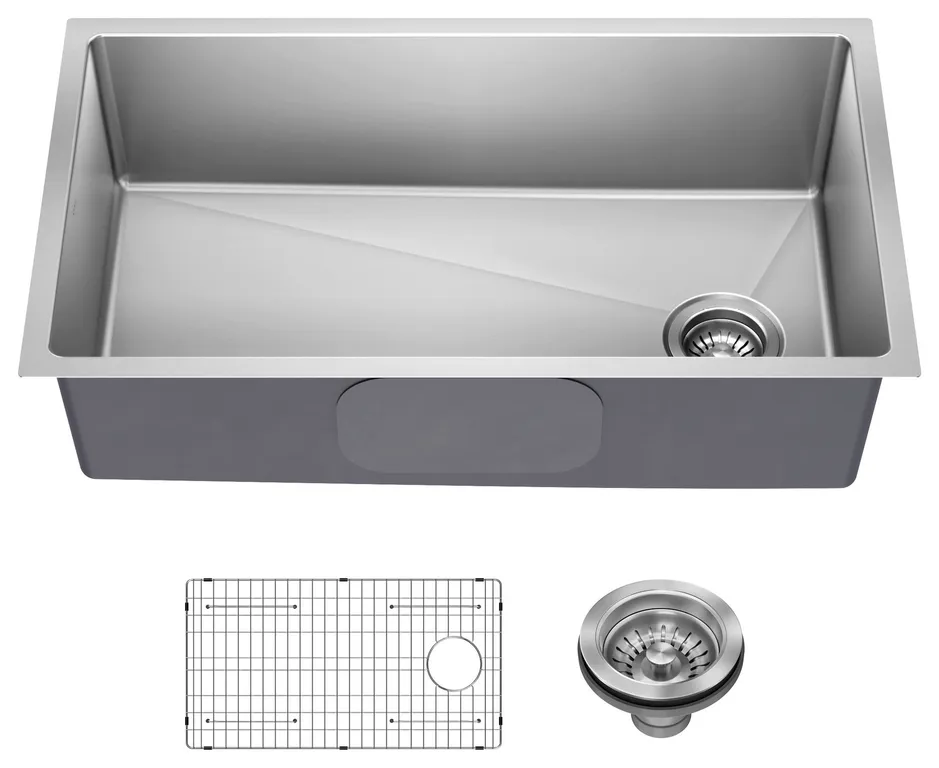 Kraus KHU640-33 Fairlane 32-1/2" Undermount Single Basin - Stainless Steel