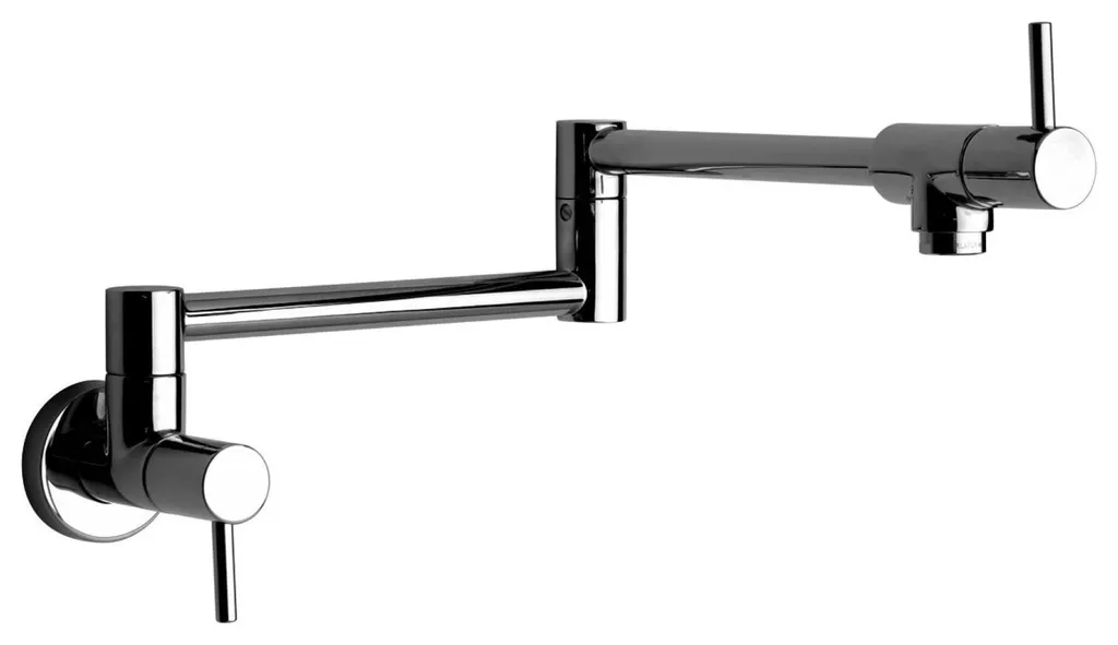 LaToscana Double Handle Wall Mount Pot Filler Faucet