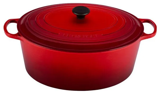 Le Creuset Signature Goose Pot, 15.5 Quart, Cherry