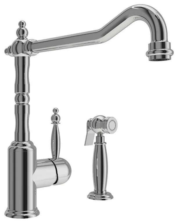 Lesina Kitchen Faucet With Side Spray - Polished Chrome