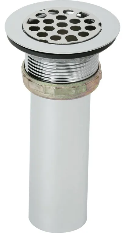 LK8 2" Drain Fitting Type 304 Stainless Steel Body, Grid Strainer and Tailpiece