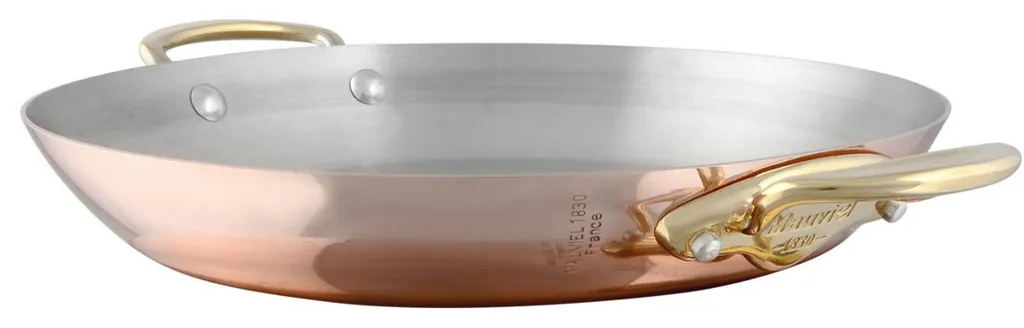Mauviel M'150b Copper and Stainless Steel 8 Inch Round Pan