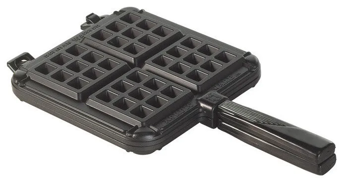 Nordic Ware Original Stovetop Black Cast Aluminum Belgian Waffler