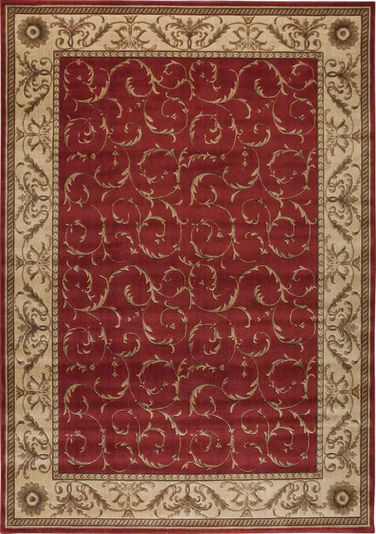 Nourison Somerset ST02 Red 3'6" x 5'6" Rectangle