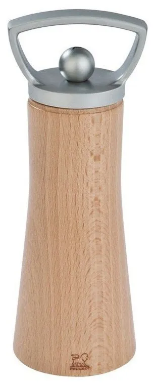 Peugeot Als-Natural and Brushed Stainless Steel Pepper Mill