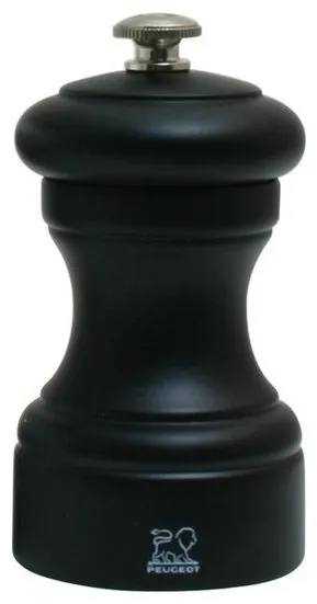 Peugeot Bistro Black Matte Pepper Mill - 10cm/4"