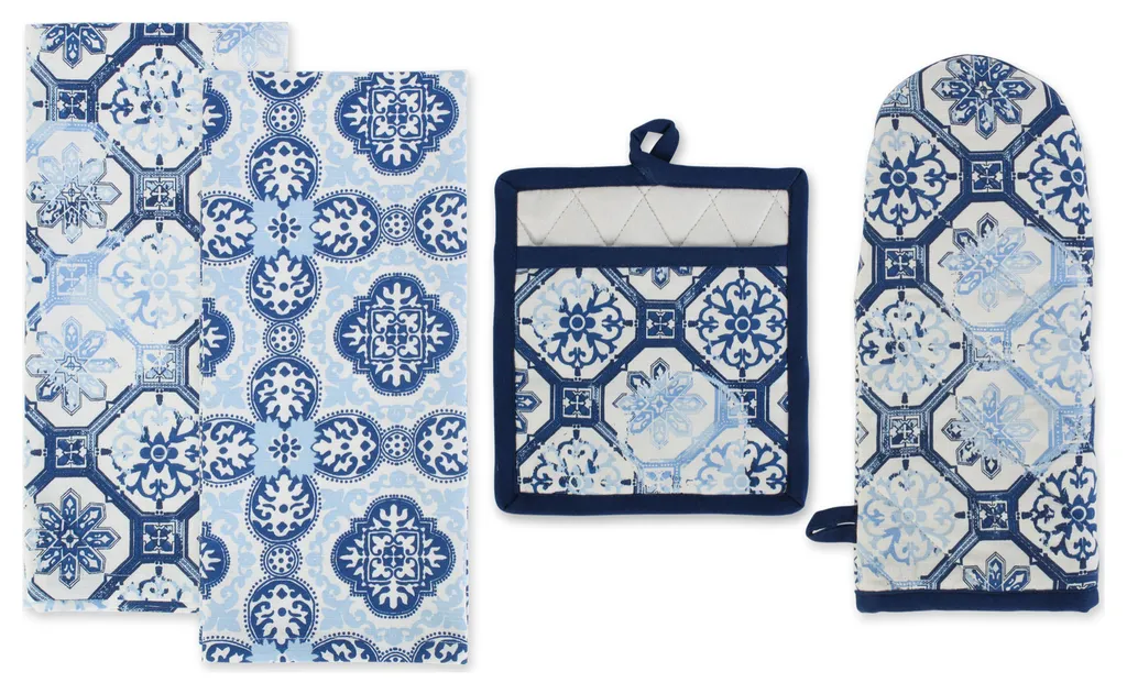 Porto Blue Kitchen Set of 4