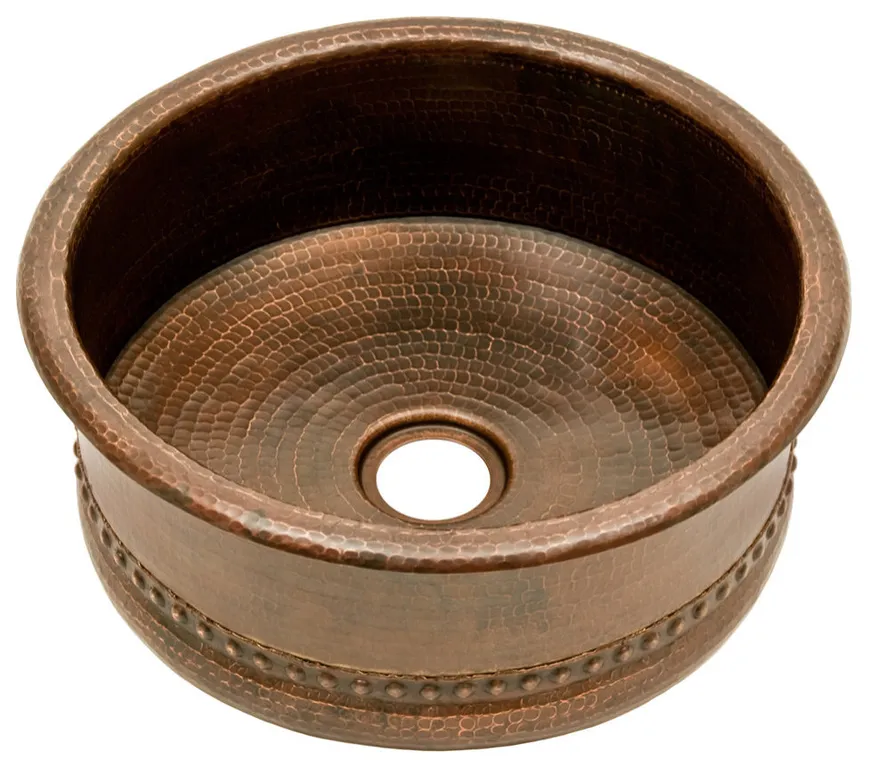 Premier Copper BV15DB2 15" Round Bar Sink