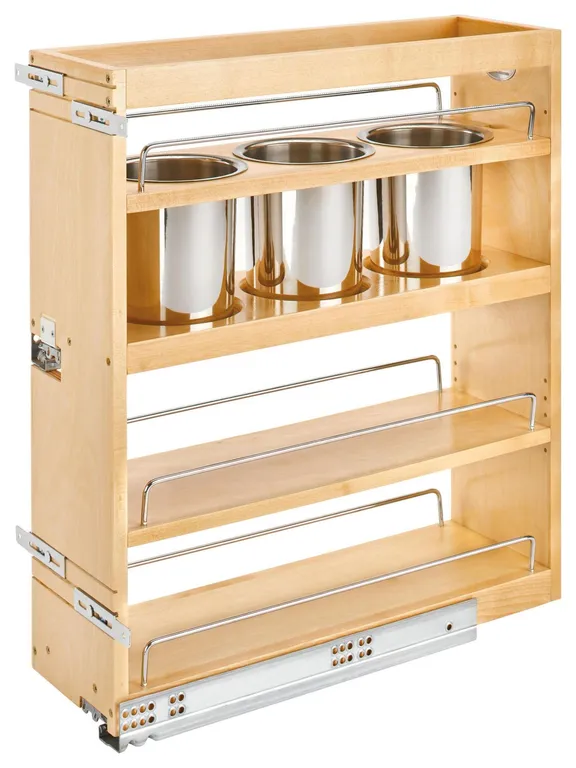 Rev-A-Shelf 449UT-BCSC-7C Wood Classics Soft Close 7-1/2"W Base - Maple