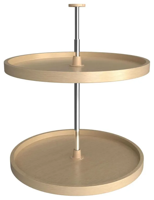 Rev-A-Shelf LD-4BW-062-24-1 Lazy Daisy Banded Wood Double 2 Tier - Maple