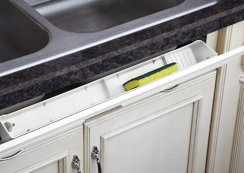 Rev-A-Shelf LD-6591-24-1 Lazy Daisy 24"W  Polymer Kitchen / - White